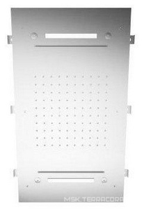 Душ верхний, стационарный, потолочный, прямоугольный 700х330мм, три типа струи, обычный и два каскада, хромотерапия, (цв. чёрный), 3M ZZ 3M Showers & Thermostat RTBR312 NN