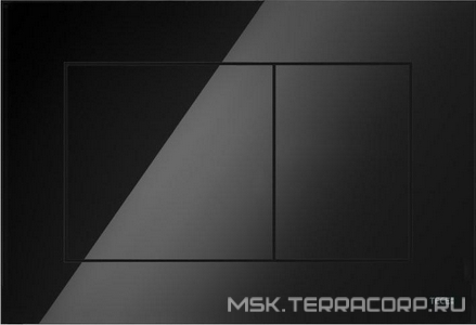 Панель смыва с двумя клавишами, (пластик цв. чёрный),  ZZ Tece TECEnow 9240403