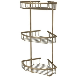Решетка тройная угловая 21x21хh58,5 см., бронза ZZ