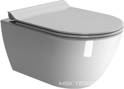 Унитаз подвесной 55х36см, безободковый, без сиденья, без креплений,  ZZ GSI Pura 881511