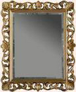 Зеркало прямоугольное в дерев. резной раме 100х85см, (верт./гориз. монтаж), (цв. серебро античное), крепёж в компл., Tiffany ZZ Tiffany Универсал TW03845 arg/antico