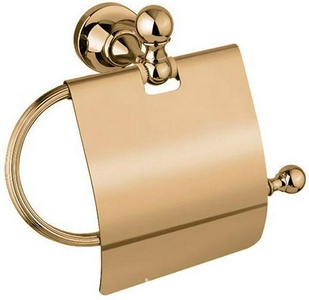 Держатель туал.бумаги с крышкой (цв.бронза),  ZZ Cezares Olimp OLIMP-TRH-02-M