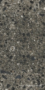 Керамогранит для пола и стены Kerranova Terrazzo Керамогранит K-333/MR темно-серый матовый 60х120 K-333/MR/600x1200x10