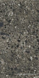 Керамогранит для пола и стены Kerranova Terrazzo Керамогранит K-333/MR темно-серый матовый 60х120 K-333/MR/600x1200x10