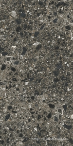 Керамогранит для пола и стены Kerranova Terrazzo Керамогранит K-333/MR темно-серый матовый 60х120 K-333/MR/600x1200x10