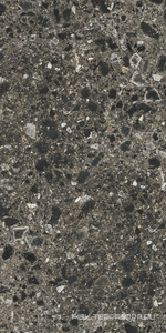 Керамогранит для пола и стены Kerranova Terrazzo Керамогранит K-333/MR темно-серый матовый 60х120 K-333/MR/600x1200x10