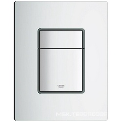 Накладная панель "Skate Cosmopolitan" , 2 объема смыва + старт/стоп, для вертикального и горизонтального монтажа, цв. матовый хром  ZZ