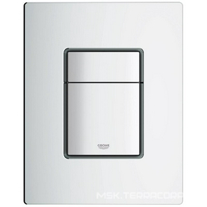 Накладная панель "Skate Cosmopolitan" , 2 объема смыва + старт/стоп, для вертикального и горизонтального монтажа, цв. матовый хром  ZZ Grohe Grohedal 38732P00