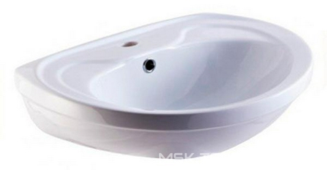 Раковина Rosa Лира белая| 55x20x47