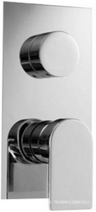 Смеситель для душа встраиваемый в стену, с переключателем, (цв. хром),  ZZ 3M Ran 2202 CC