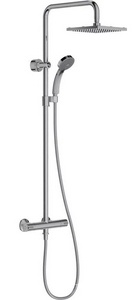 Душевая система с термостатом (ручной душ+верхний душ 200мм+шланг 1600мм+штанга h-110см), хром ZZ Jacob Delafon July E5523-CP