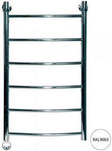 Полотенцесушитель "" 800*500 мм, электрический, KTX3, ТЭН слева, цвет RAL 9003, белый ZZ Ника ЛД ЛД 80/50 KTX3 RAL 9003/левый