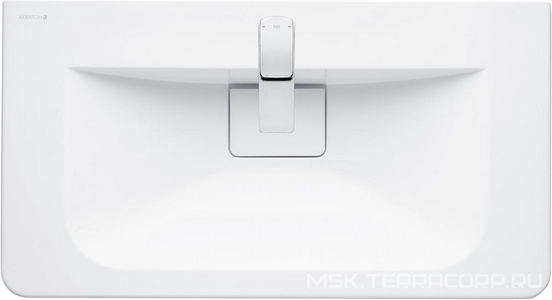 Раковина -85см, с декоративной накладной на сливе ZZ Aquaton Шерилл 1A71443KSH010