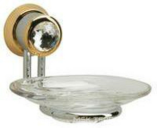 Мыльница настенная (цв.золото), Okay Swarovski XX