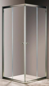 Душевой уголок 900х900хh1950мм, квадратн., две раздвижные двери (стекло прозрачное 6мм, фурнитура цв.бронза), Giubleo ZZ Cezares Giubileo GIUBILEO-A-2-90-SCORREVOLE-C-Br