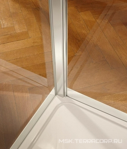 Душевая перегородка CONTRA, раздвижная, 160*195 см, профиль хром, стекло прозрачное ZZ Jacob Delafon Contra E22C160-GA