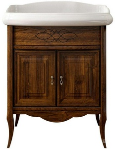 Тумба напольная  60, 600*912*535 мм, цвет светлый орех, БЕЗ раковины Виктория 60 ZZ Opadiris Лоренцо Z0000011066