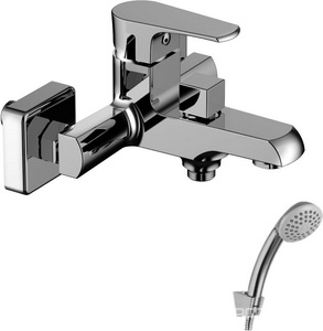 Смеситель для ванны/душа plus FACTOR, с аксессуарами, хром XX Lemark Plus Factor LM1612C