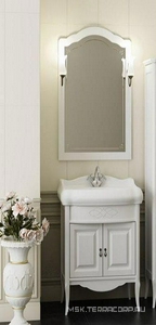 Зеркало  60, 600*1011*22 мм, цвет белый без патины, БЕЗ светил. н. 93950, крепеж в комплекте ZZ Opadiris Лоренцо Z0000011065