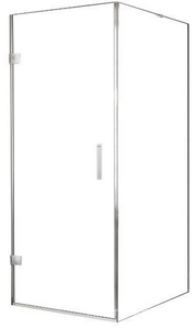 Душевое огражд., дверь расп. крепл. СЛЕВА 1000мм, бок. стенка 1200мм х h2000мм, (проф.глянц хром, стекло Бронза с Anti-Pla. 6/8мм),  ZZ Huppe Huppe Solva SR2580 092 378