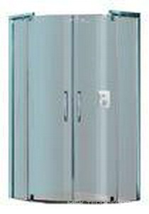 Дверь распаш. двустворч. с неподв. сегментами 900х900хh21889мм, проф. цв.матов.серебро, стекло 6мм прозр. Anti-Plague,  pure 5-угол. ZZ Huppe Huppe Refresh 9P1301 087 322