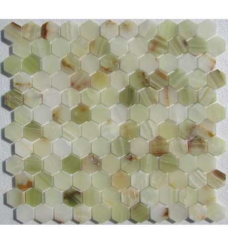 Мозаика из камня на сетке X21-012-P ZZ |29.5x28