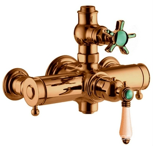 Смеситель для душевой стойки  (цв.бронза, ручки ), Nicolazzi ZZ Nicolazzi P.M.Blanc 4917 BZ78