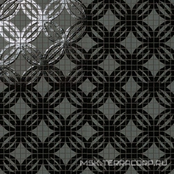 Ring Black Mosaico XX |30x30