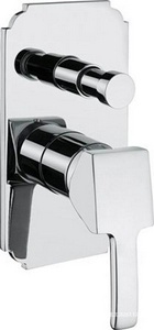 Смеситель для душа, встраиваемый в стену, с переключателем, (цв.хром),  ZZ Cezares Legend LEGEND-VDIM-01