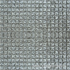 Мозаика Мастера Керамики Glass Мозаика Glass 628 моно рифленая платина ZZ|30х30