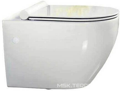 Унитаз подвесной, безободковый, 500x370x360мм, без сиденья арт.BB123SC / арт.BB209SC,  XX BelBagno Sfera-R BB513CH