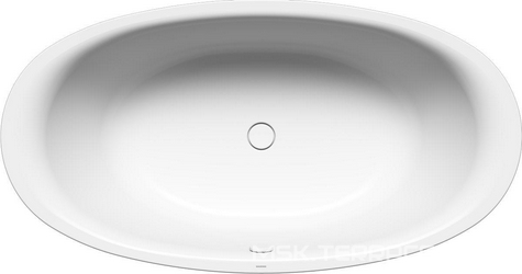 Ванна с цельнолитой панелью, 1900х1000хh450мм, сталь 3,5 мм, сливной шланг, ножки, (БЕЗ слива-перелива), цвет черный, Ellipso Duo Oval XX