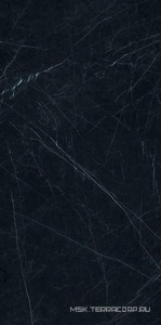 Керамогранит для пола и стены Ariostea Ultra Marmi Nero Marquinia Lucidato (Shiny) 6 mm 150x300 UM6L300547