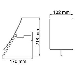 Зеркало настенное, увеличительное Wasserkraft Универсал K-1001