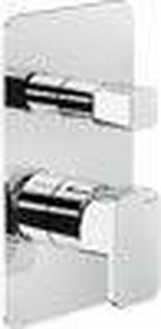 Смеситель для душа с переключателем, встраиваемый в стену, внешняя и внутренняя часть, цв.хром,  ZZ Nobili Loop LP90100CR