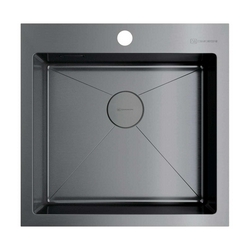 Мойка кухонная Omoikiri  51-GM вороненая сталь 51x51x20 Omoikiri Akisame s343940