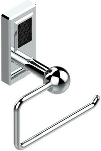 Держатель туал.бумаги открытый (цв.хром, вставка черного хрусталя Lalique), stal ZZ THG Metropolis Black Cri A2M-A02-538А