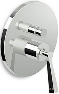 Смеситель для душа с переключателем, встраиваемый в стену, внешняя часть (БЕЗ внутр. части – арт.R97800), (цв.хром),  ZZ Zucchetti Bellagio ZP3096