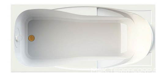 Ванна акриловая "ПАРМА" 1800х850, левая, смес./излив "Бриз-BRONZE"/"Линкольн-BRONZE" (большой)", каркас и слив-перелив бронза в компл., БЕЗ панели XX