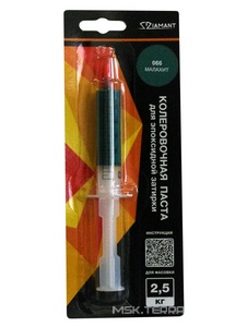 Паста колер. д/ эпокс. затирки  "Диамант" 2,5 кг 066 малахит ZZ Антураж Диамант Color n163041