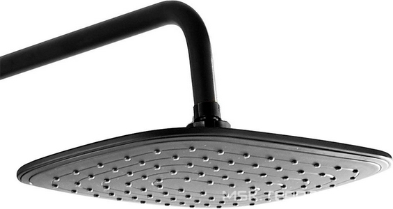 Душевая система AZARIO, со смесителем для душа, с поворотным изливом, душ лейка, шланг, верхний душ в компл.,цв. черный ZZ Azario Azario AZ-801-2B