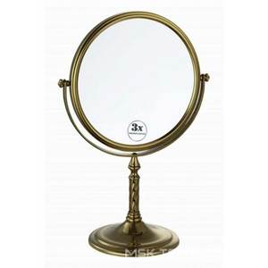 Зеркало настольное двустороннее, с троекратным увеличением, бронза ZZ Boheme Medici 502