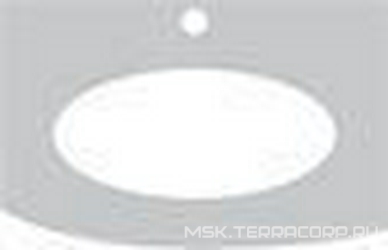 Столешница 84х54,5хh2см, с пристенной панелью, с 1 отв.д/смес., (мрамор цв.Blanc de Carrare),  ZZ Labor Legno Hermitage HETOP 84 CA