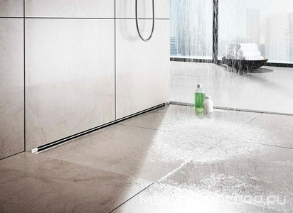 Вставка (решетка) Viega  736576 для дренажного канала, L300-1200мм, встраиваемого в стену, хром глянц., ZZ Viega Advantix Vario 736576