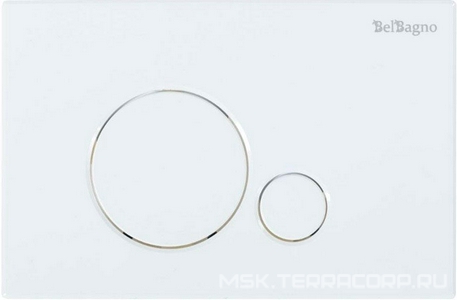 Инсталляция для подвесн. унитаза,1150х500х120мм, со смывным бачком скрытого монтажа, фронт.управл., крепёж в компл, с кнопкой цв.белый, Sfera ZZ BelBagno Универсал BB001-120/BB014-SR-BIANCO