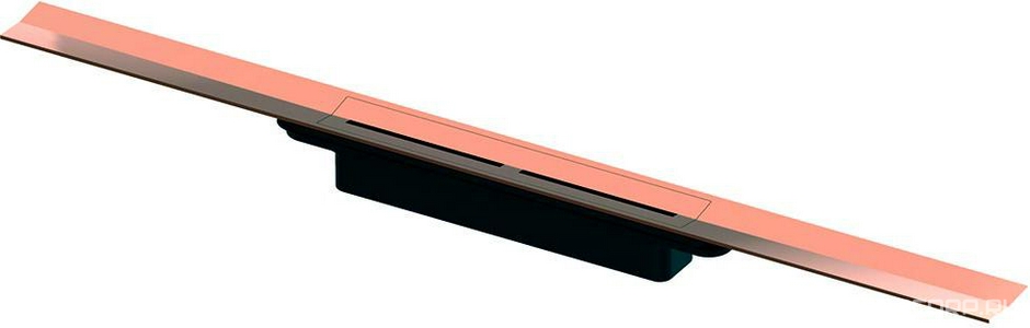 Профиль д/дренажа душа, 1000х55мм, укорачив.,монтаж на плиточн.клей над бетон.стяжкой,БЕЗ сифона арт.673002,(цв.глянец,красный,позолочен),Тесе ZZ Tece Tecedrainprofile 671013