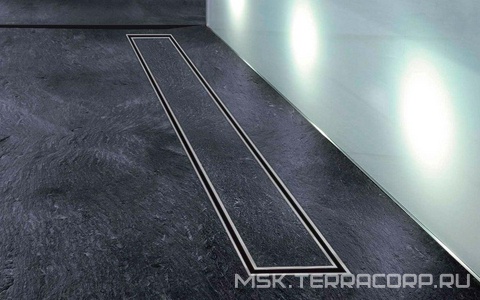 Душевой лоток 700 мм, пропускн.спос-ть 48 л/мин, с решеткой под плитку, (цв.нерж.сталь),  ZZ Vincea Say Almira-S SAY.602.70.S.U