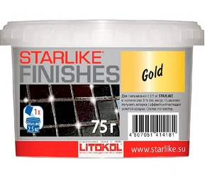 Добавка д/затир.Starlike GOLD золотая 0,075 кг. ZZ