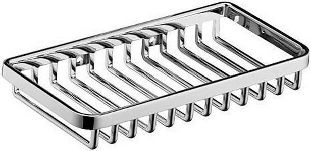 Полочка-решетка настенная прямоугольная 200х100хh28мм, (цв.хром), Keuco Keuco Универсал 24902 010000