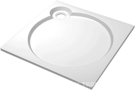Поддон душ900х900h56мм,квад,отв.слив90мм,без ножек арт.TRAY-S-4.1-ML,экрана арт.TRAY-S-A-90-SCR-W,сифона арт.CZR-02-90,мрамор цв.бел,Cezares ZZ Cezares Универсал TRAY-S-A-90-56-W